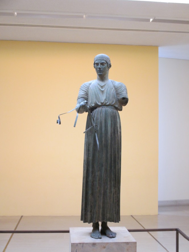 The famous Bronze Charioteer