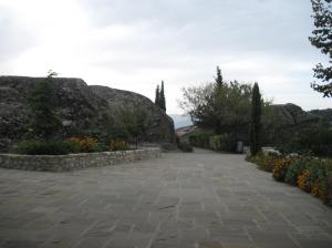 A nice garden outside the monastery
