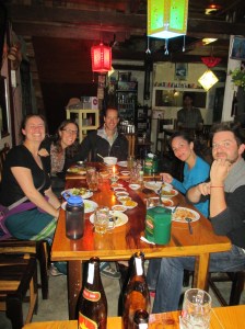 Nice dinner with new friends!