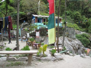 The view from our table at the teahouse