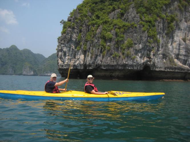 Getting used to the kayak